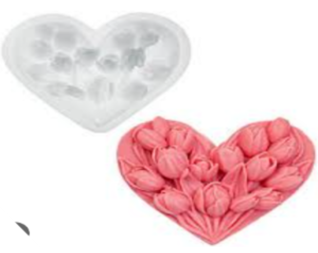 Flower Heart Shape Mould