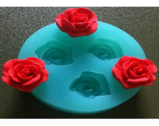 5 Cavity Rose Fondant