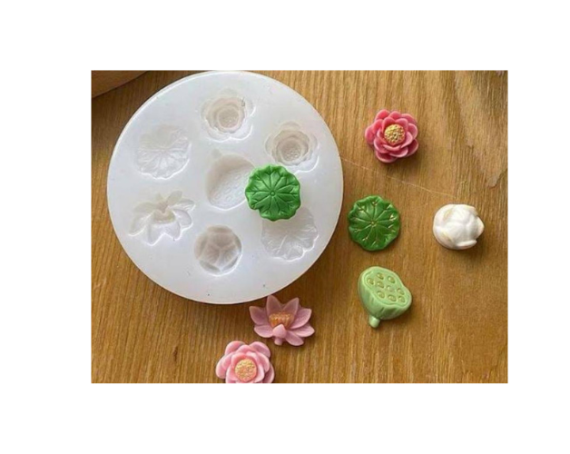7 CAVITY LOTUS FLOWER MOULD